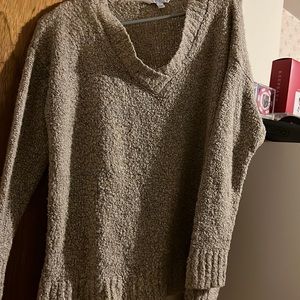 Tan Popcorn style sweater